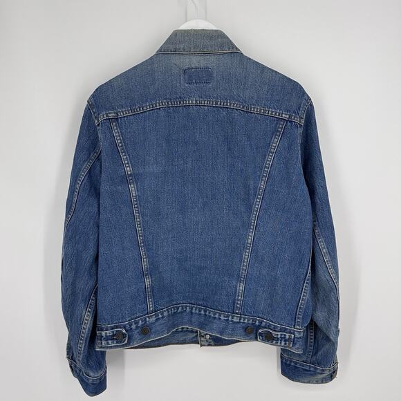 Vintage 70s Levi’s Jacket 70506 0216 Blue Denim Trucker Size 42 Made In Canada - Picture 4 of 12